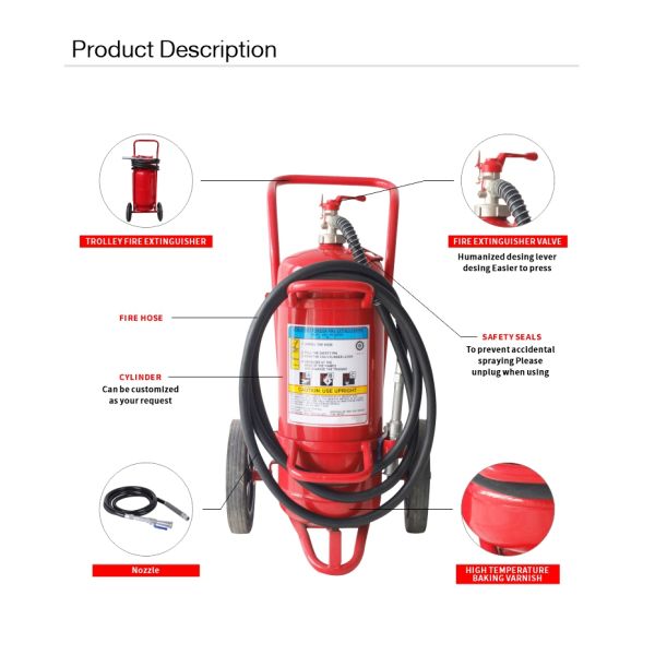 Wheeled Foam Fire Extinguisher Marine fire extinguisher