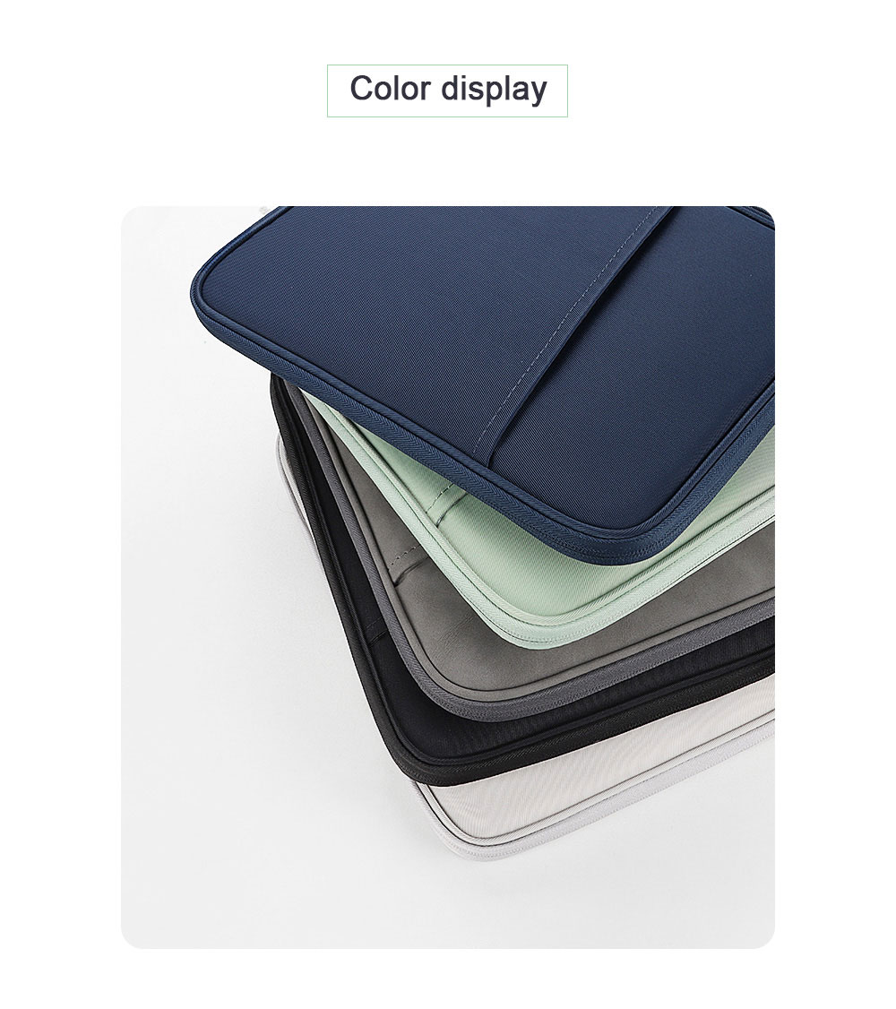 For Laudtec Custom Logo 13.3 Inch Macbook Sleeve Case Waterproof Nylon Laptop Handbag Portable Business Travel Bag Shockproof Wholesale OEM/ODM/Private Label