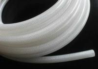 Le tube de silicone de catégorie comestible/tuyau transparents de silicone renforcent avec le matériel de polyester