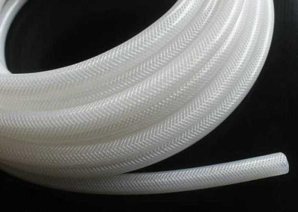 Tubería de la goma de silicona de la trenza del poliéster, categoría alimenticia flexible de la manguera del silicón sin el olor