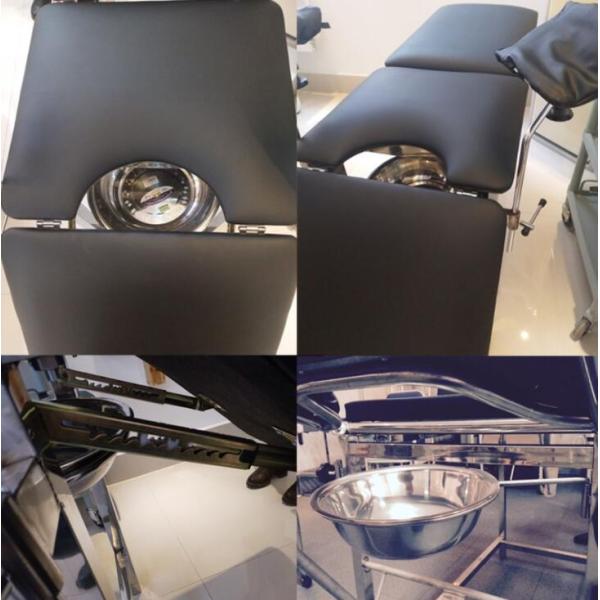 stainless steel adjustable examination couch operating table gynecological bed for woman (ALS-GY001)