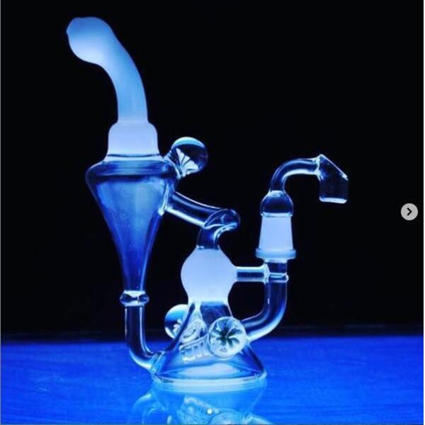 Huile capiteuse Rig Bongs Smoking Water Pipes de limande 10 pouces avec la