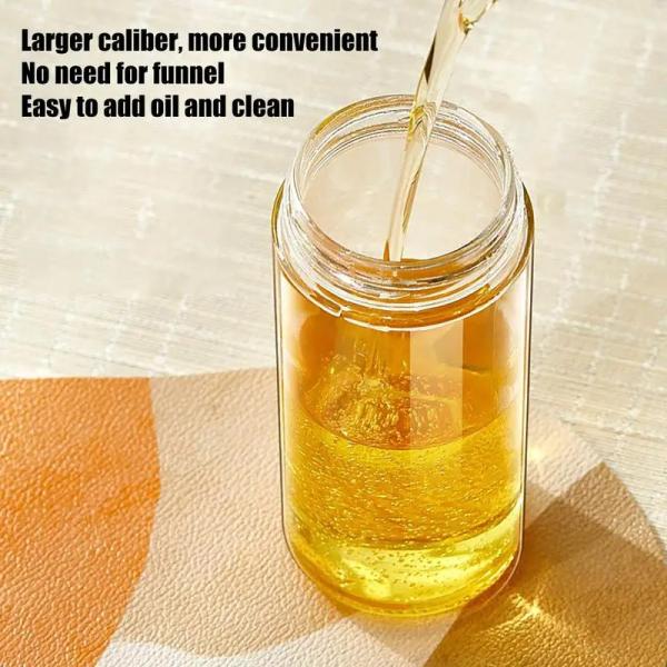 Gravity Automatically Open Close Oil Dispenser Bottle Leakproof 550ml With Pourer