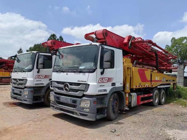 2.6mm Vibrating Amplitude Semi-Dry Shotcrete Concrete Pump Truck for Batching Plant