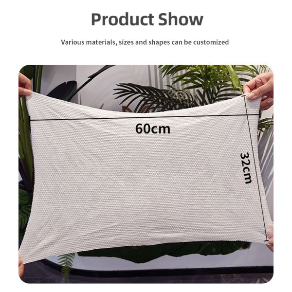 15pcs 32*60cm Embossed Round Bath Towel Compressed for Hiking Camping Beach Adult Travel