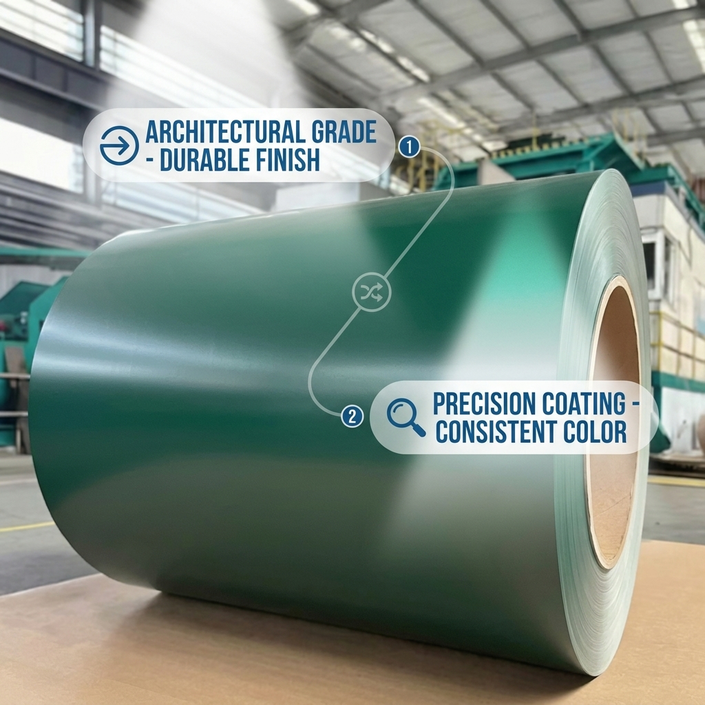 Custom RAL Color Matching Prepainted Aluminum Coil OEM ODM Service for Global Distribution Markets