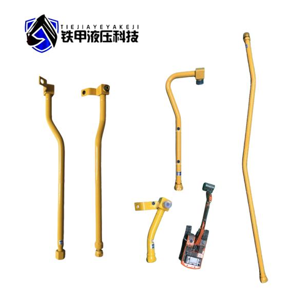 oil inlet pipe for Building Material Shops PC60 hydraulic system distributor bucket pipe