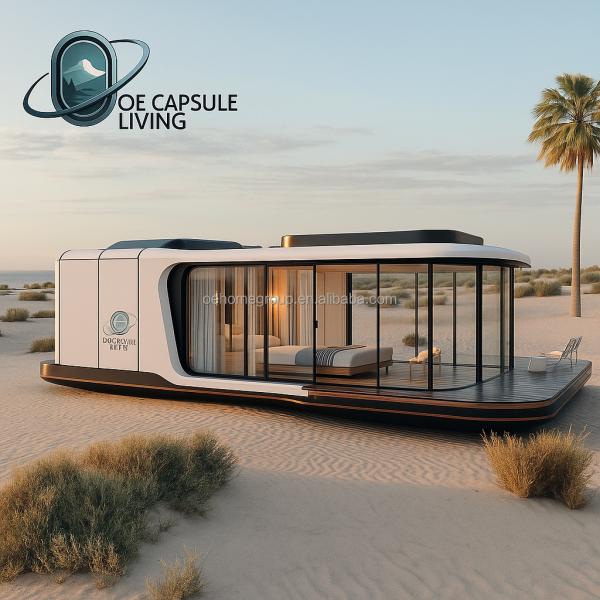 House Sleeping Hotel Container House Nature Resort Prefabricated Steel Construction For Families