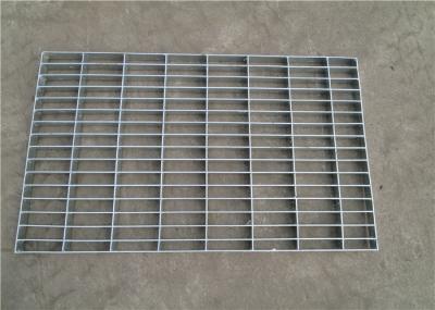 Hot Dipped Galvanized Pressure Locked Grating , Heavy Duty Metal Floor Grates