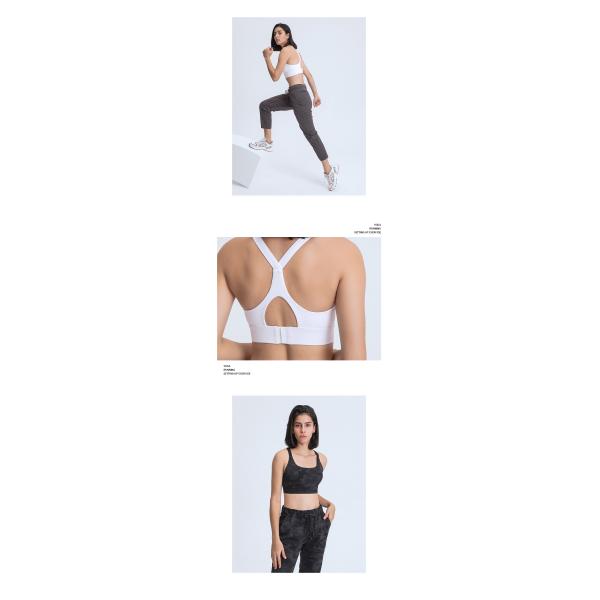 Women Cross Back Energy Bra Skin Friendly Yoga Sports Bras 220gsm