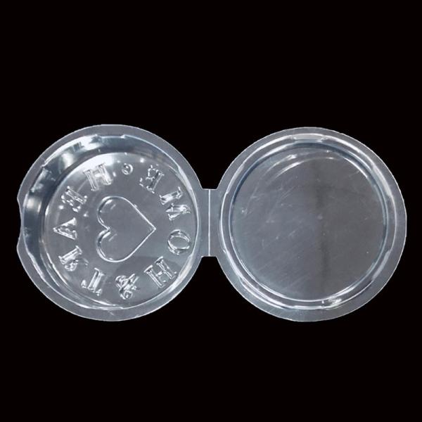 Recyclable Clear PET Clamshell Blister Pack For Scented Candles Transparent Candle Container