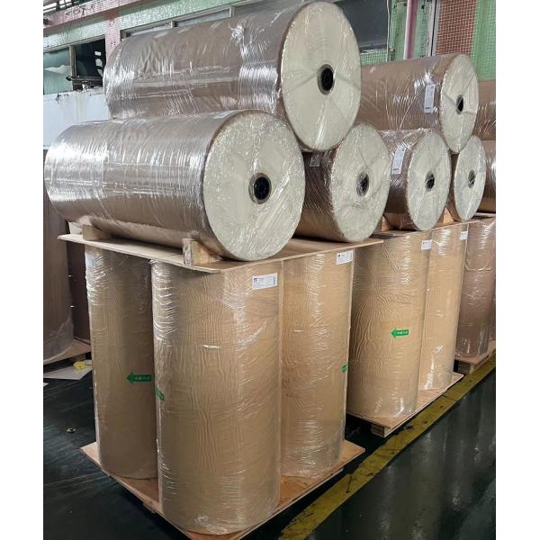 WG4515 Model PP Glossy Film with 30um Clear Pet Liner Self Adhesive Bright White BOPP