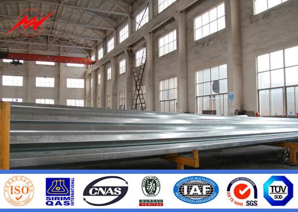 ASTM A36 Q235 Q345 Electrical Galvanized Steel Pole Transmission Line Pole