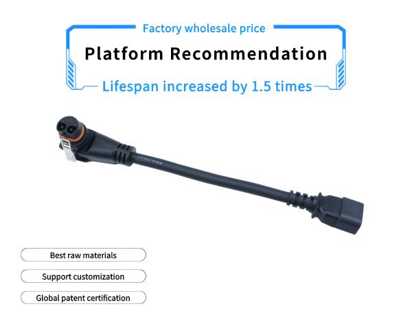 2+6 Pin 50A Electric Bike Connector , Electric Motorcycle Battery Connector