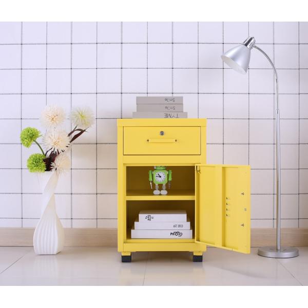 Home Furniture Nightstand Metal Steel Cabinet Bedside Table