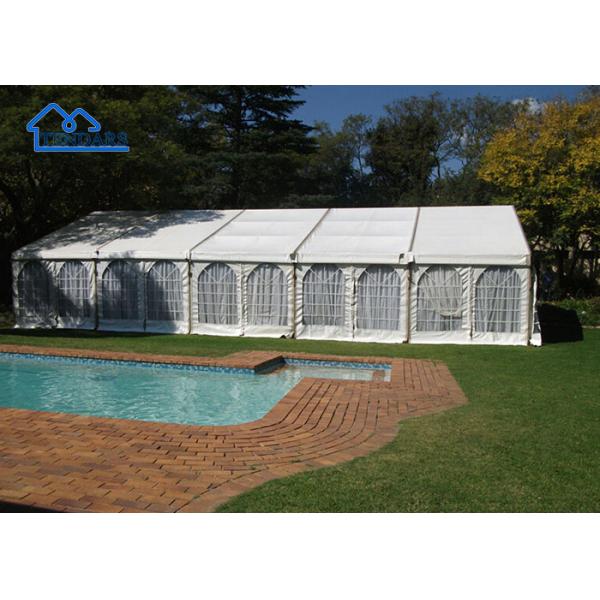 Clear-Span Birthday Party Marquee Tents Heavy-Duty Aluminum Frame UV-Resistant Compact Canopy Structure