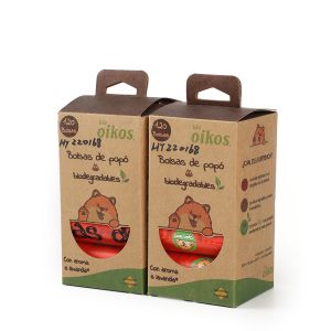 Custom Printed Compostable Dog Waste Bags Bioplastic Cat Poop Bags