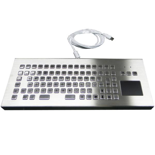 PS/2マウスTrackpadが付いている険しい産業PCのキーボード