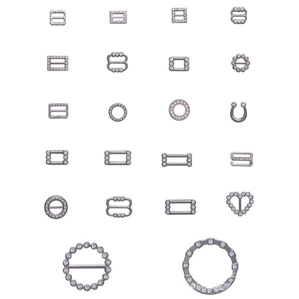 Niris Lingerie Hot sale bikini closure gold plated swimwear accessories metal tag