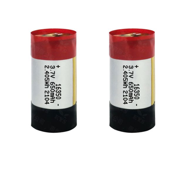 16350 Size 3.7V 650mAh Rechargeable Lithium Polymer Battery for Bluetooth Speakers and Smart Watches
