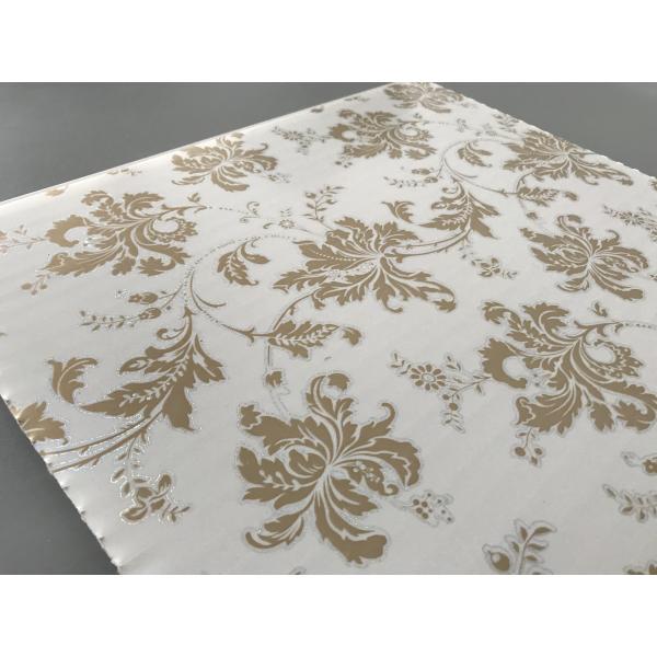 ПВК потолка листового золота 10 дюймов обшивает панелями легкое для того чтобы соединиться для стены и потолка