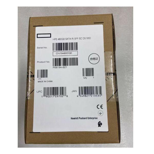 Hot Selling HPE 1.92T 3.84T SAS/SATA SFF SSD Compatible for HPE DL360 G10/DL380 G10 Sever