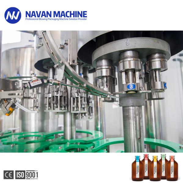 Automatic 8000-9000BPH Glass Bottle Kombucha 3 In 1 Filling Machine