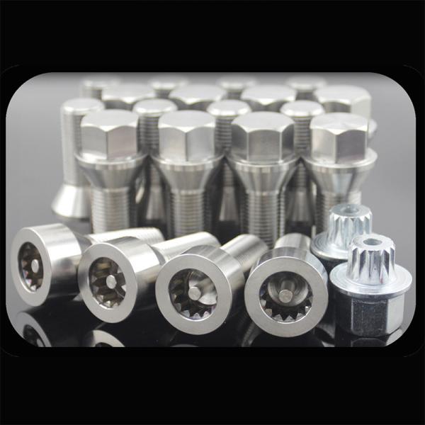 Titanium GR5 26mm Locking Wheel Bolt Grade 10.9 For BMW E Chassis