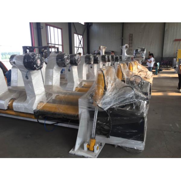 linha de produção de cartão ondulado máquina hidráulica de 1800mm do suporte de rolo de moinho de Shaftless com o multi freio do ponto