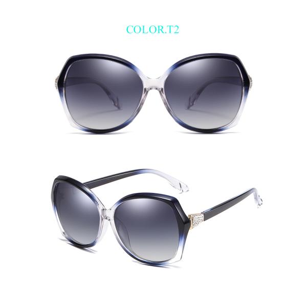144MM PC Sunglasses Women'S Polarized With Readers Diamond Decoration