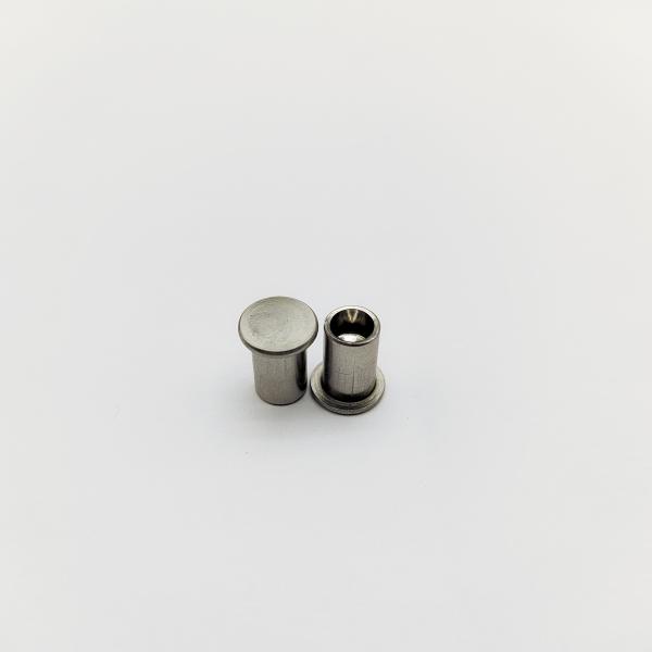 316L Stainless Steel Flat Head Semi-Tubular Rivets ISO 15977