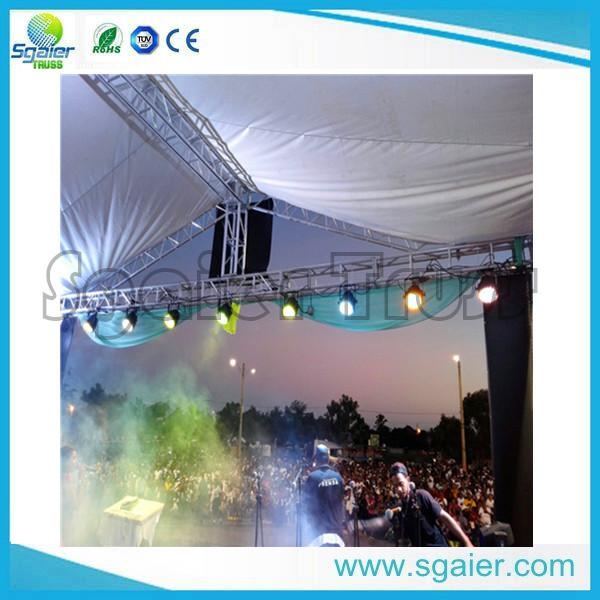 Party Led Screen Truss , Aluminum Truss Roof Systems Ce / Tuv Certificated