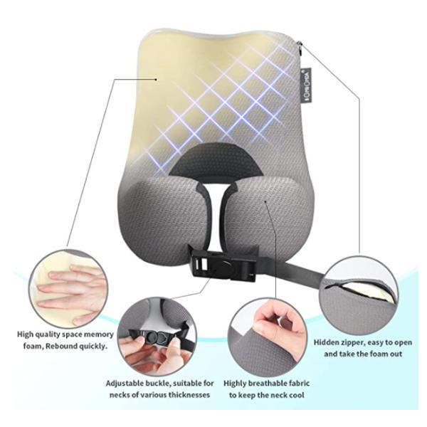 U Shaped Neck Pillow Travel All-Season Slow Rebound Memory Foam Travel Pillow for OEM/ODM