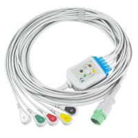 Cabo do grampo 12Pin C2557P0 ECG do IEC do cabo de Biolight BLT ECG e da ligação dos Leadwires 5
