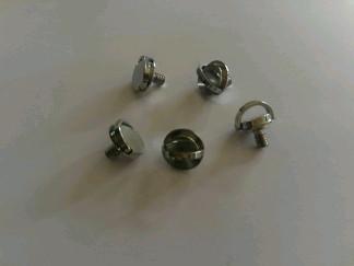 Parafusos de bronze fazendo à máquina de gerencio personalizados do CNC com chapeamento de níquel para industrial