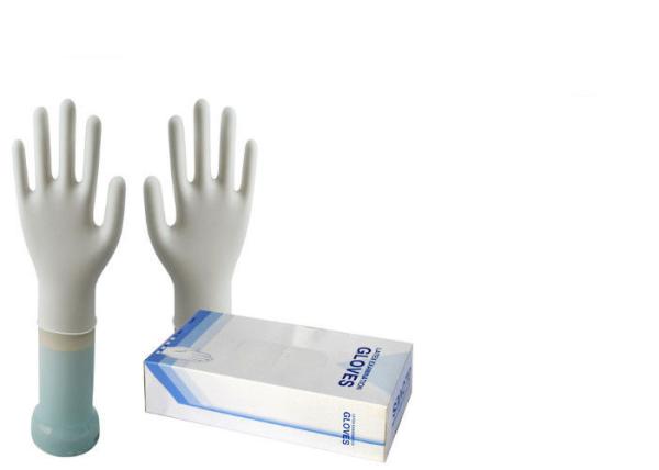 Waterproof Disposable Medical Gloves 100% Latex Material Thickness 3-9 Mil