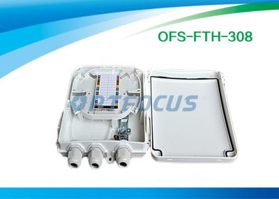 Do divisor passivo óptico do PLC do 1:8 do adaptador do SC da caixa FTTH 16 da terminação da fibra do IP 65 caixas plásticas internas