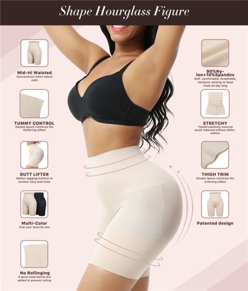 Calcinhas de controle roupas de forma roupa interior para mulheres barriga controle traseiro levantador de coxas trimmer
