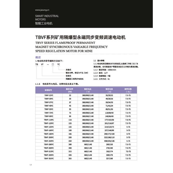Mine Permanent Magnet Intelligent Motor
