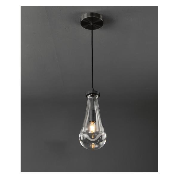 Nordic Glass Pendant Light Water Drop Shape Gold/Black Dining Room Rain Pendant Lamp(WH-GP-143)