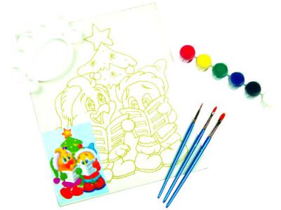 Personalised Paint Art Set , Simple Watercolour Paint Set With Plastic Palette