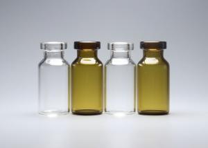 3ml se dégagent et la fiole ambre de tube de verre de dessus de cuir embouti de