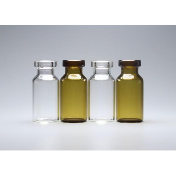 3ml se dégagent et la fiole ambre de tube de verre de dessus de cuir embouti de