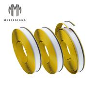 la couleur jaune de 50m a anodisé la bande en aluminium de Channelume pour la lettre de la Manche