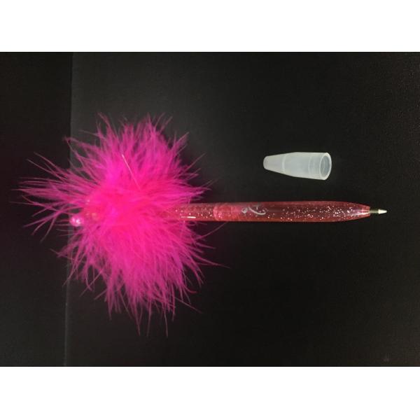 Pink Vinyl Disenyland Ballpen Plastic Daily Product with figure Minnie head for student made of PVC and ABS