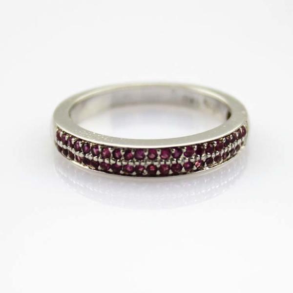 Sterling Silver Pave CZ Diamonds Engagement Wedding Band Ring(F92)