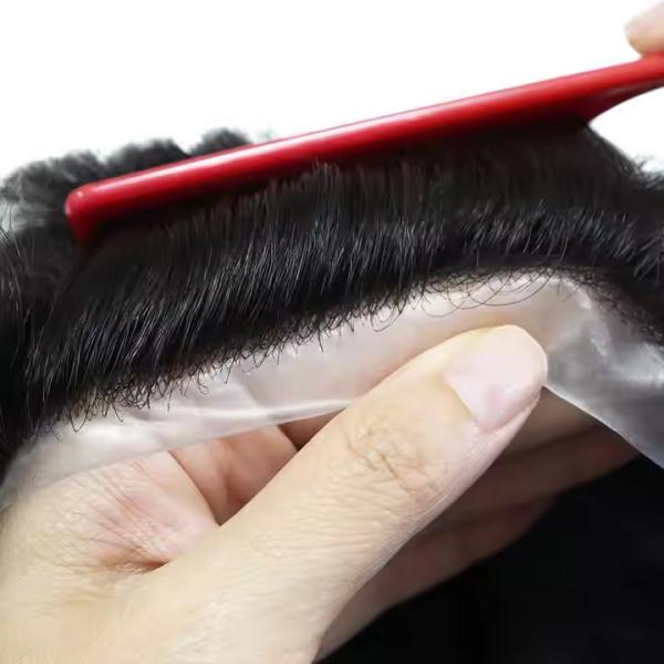 6 Full Head Hair Wig for Men Super Thin Skin Indian Men Hair Toupee Wig