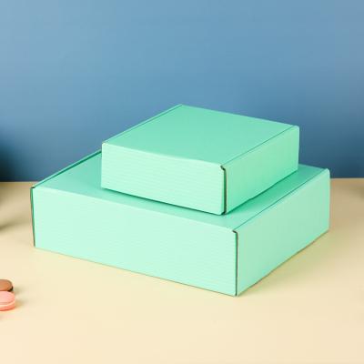 Clothing Gift Packing Cardboard Subscription Box Green Shipping Mailer Box