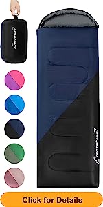 Outdoor Camping Children Sleeping Bag, Fit Boys and Girls 4 Season Comfortable Compact Sleeping Bag Mummy Camping