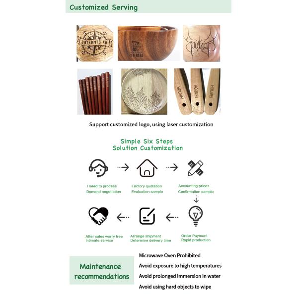 6 штук Бамбуковый кухонный прибор набор Деревянная ложка для приготовления пищи